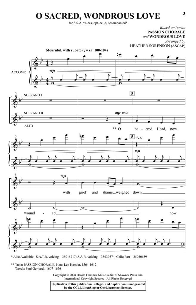 O Sacred, Wondrous Love